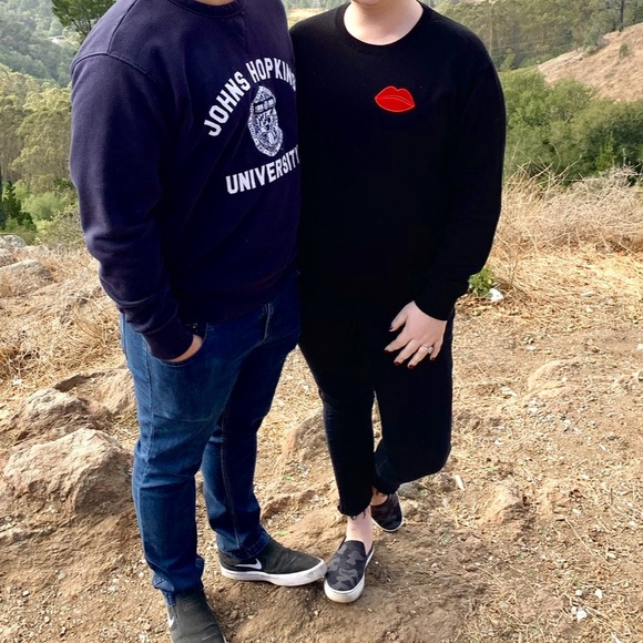 Natalie Velvet Lip Relaxed-Fit Jumper Large - Picture 9 of 9